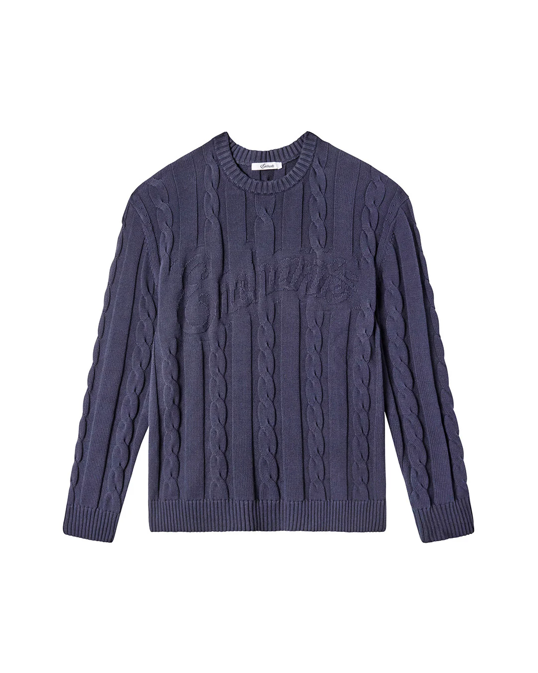 Cable-Knit Crewneck Sweater