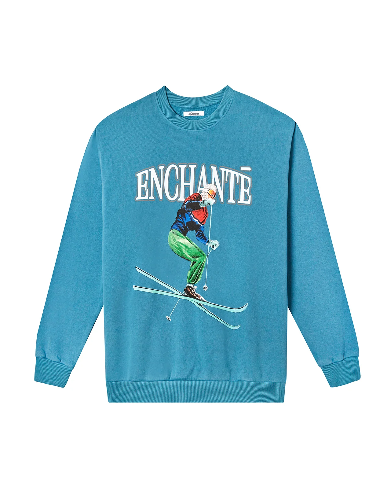 Vintage Ski Crewneck | Aqua