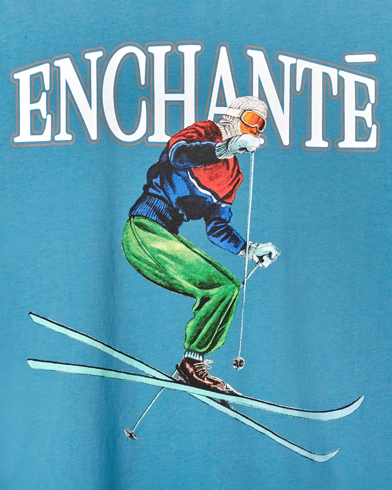Vintage Skier Tee | Aqua - Image 3