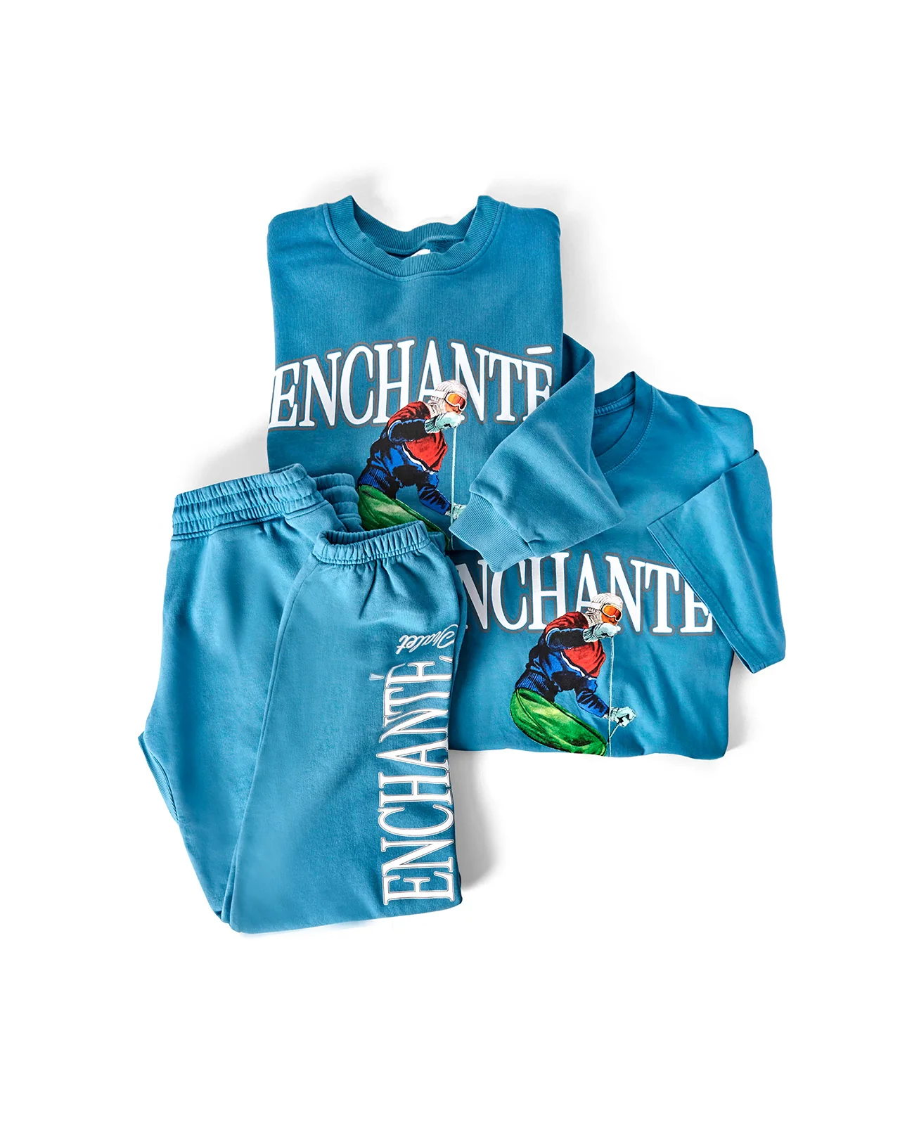 Vintage Skier Tee | Aqua - Image 4