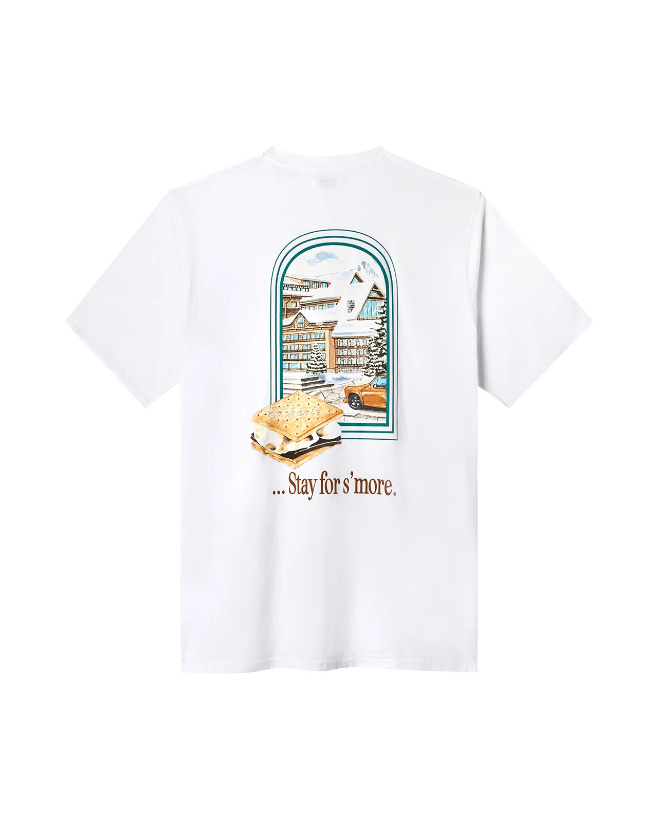 Stay for S'more Tee | White