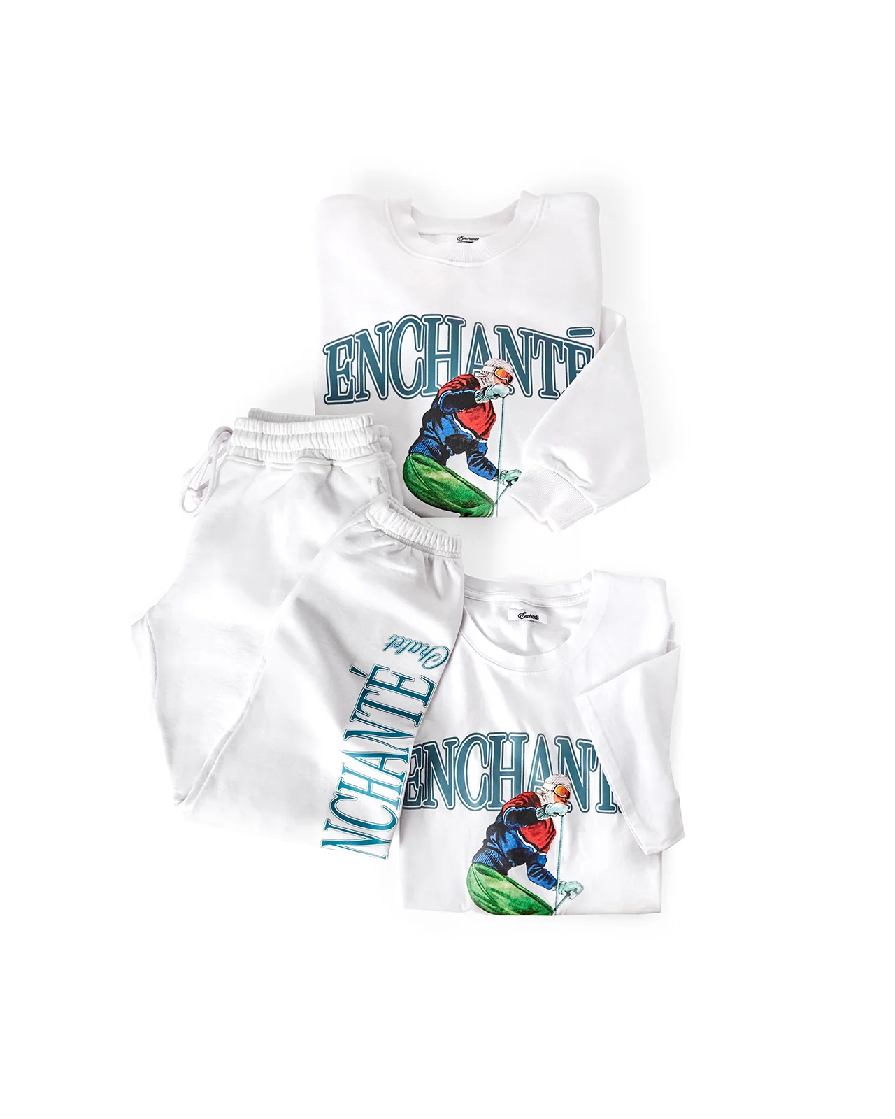 Enchanté Chalet Sweatpants | White - Image 3