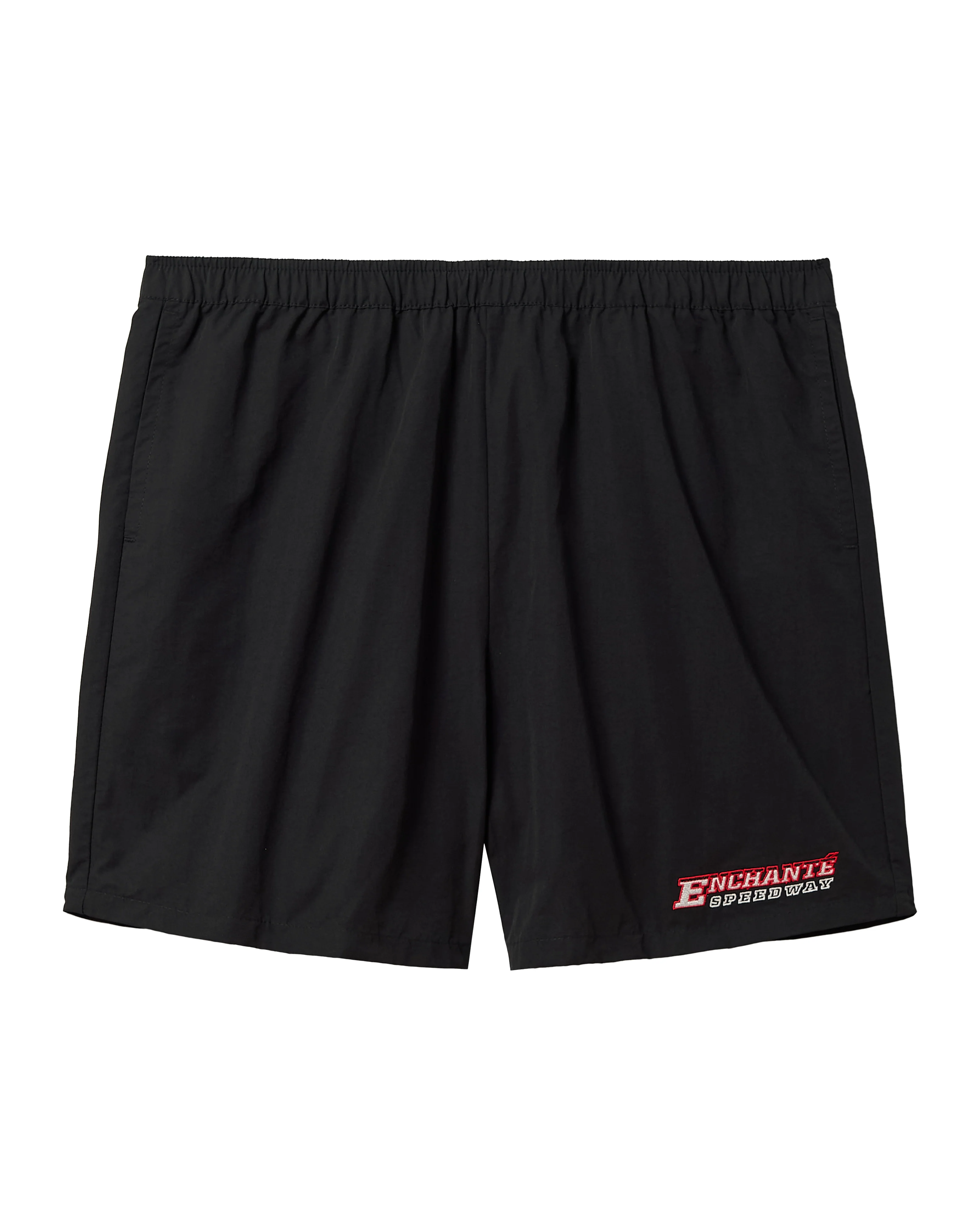 Nylon Speedway Shorts | Black