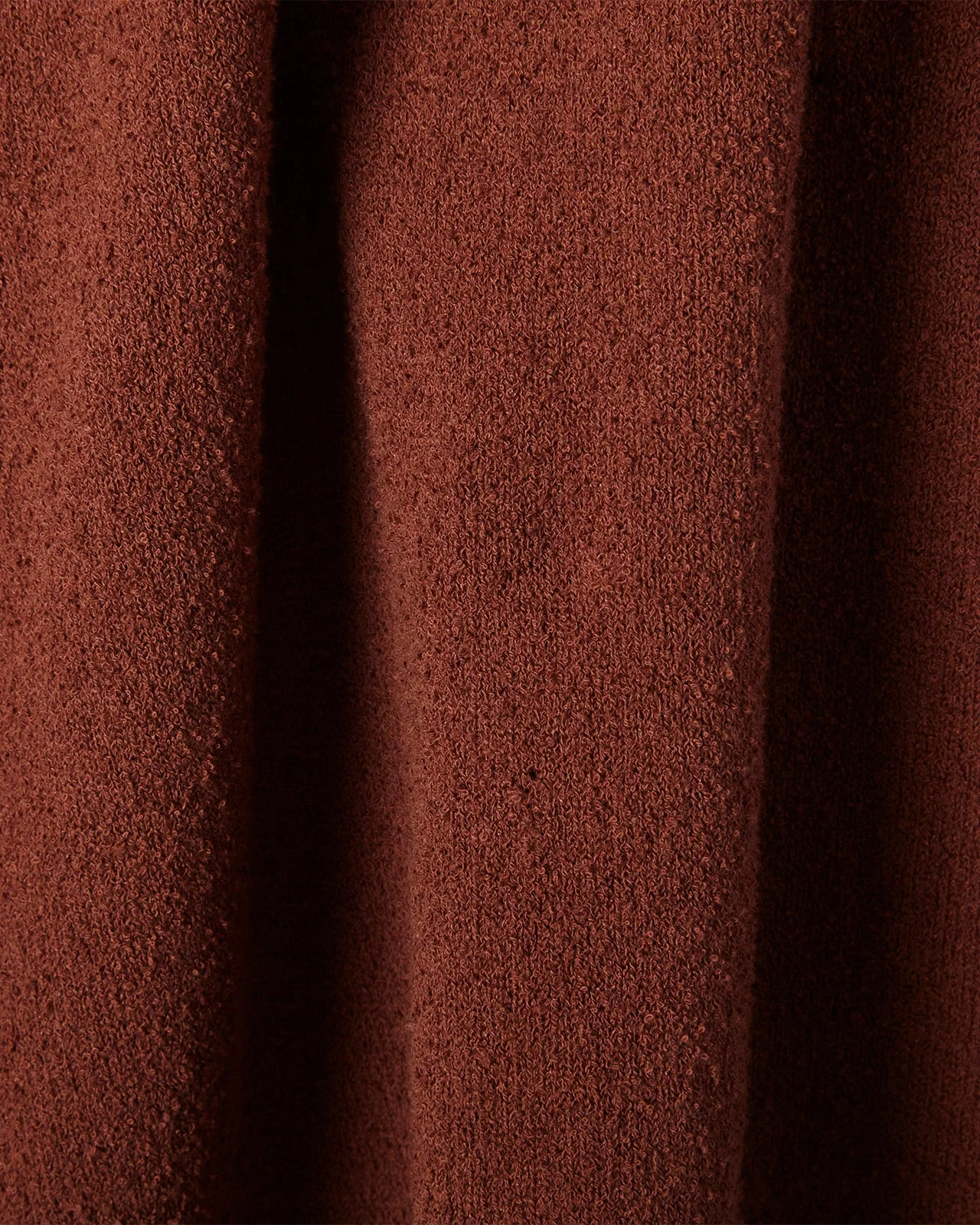 Boucle Knit Polo | Brown - Image 3