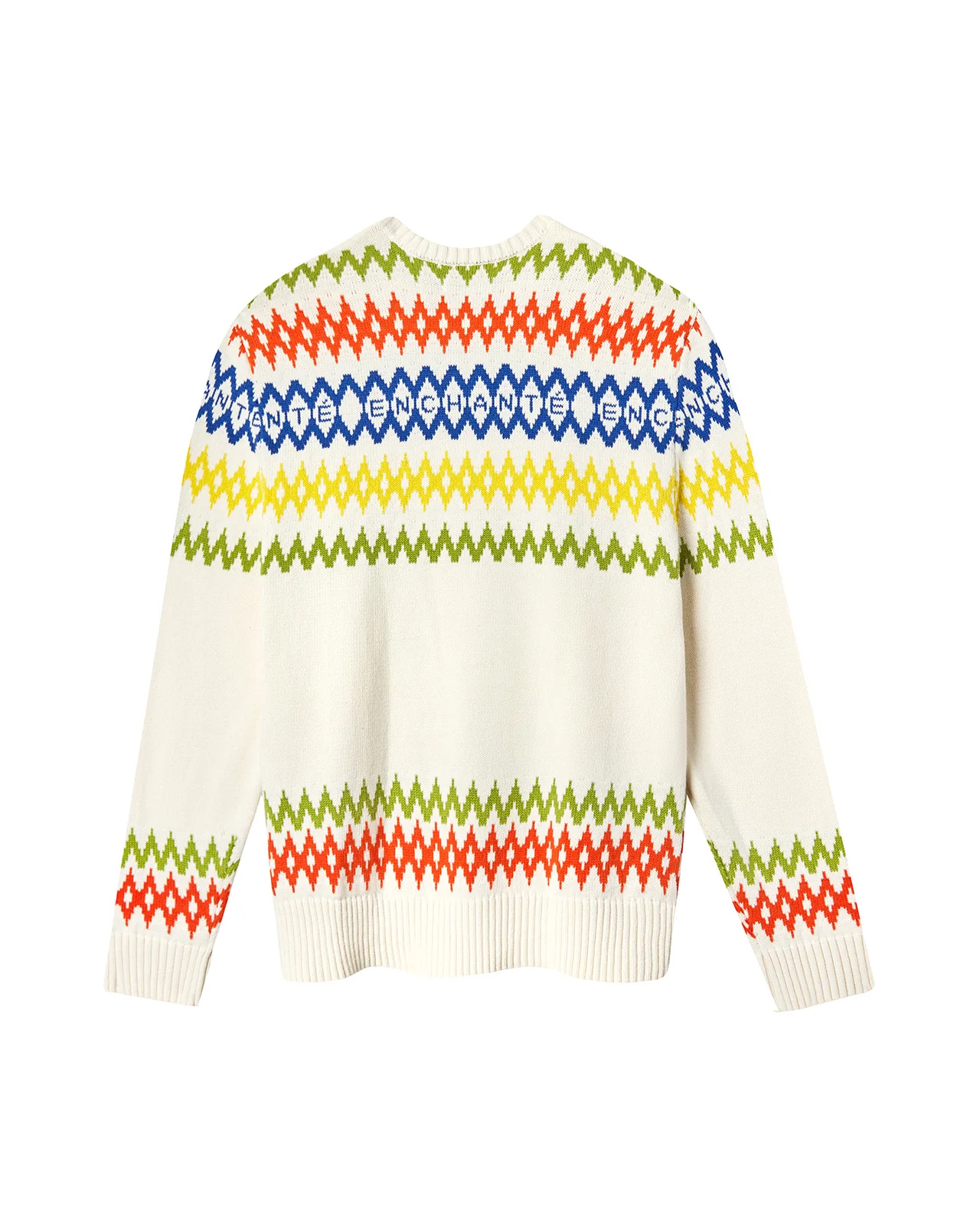 Fair Isle Stripe Sweater | Creme - Image 3