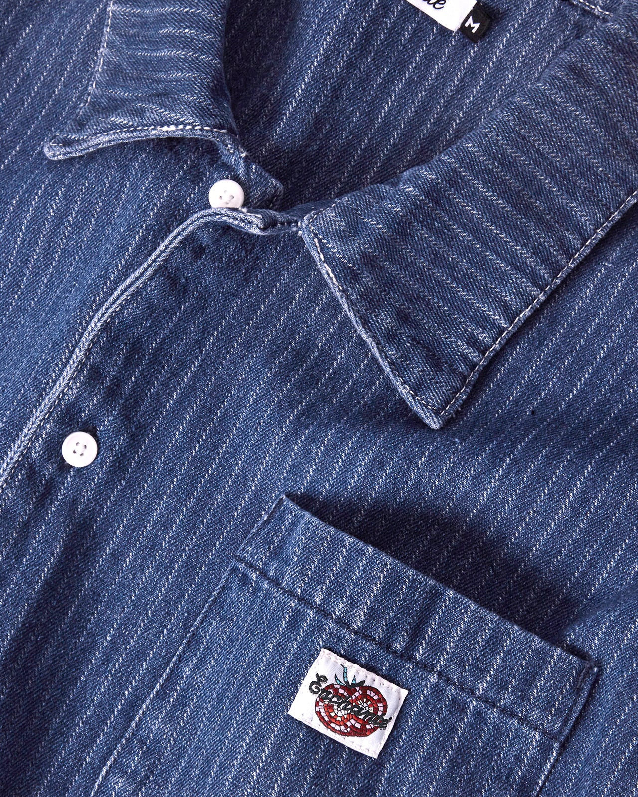 Indigo Stripe Work Shirt - Image 6