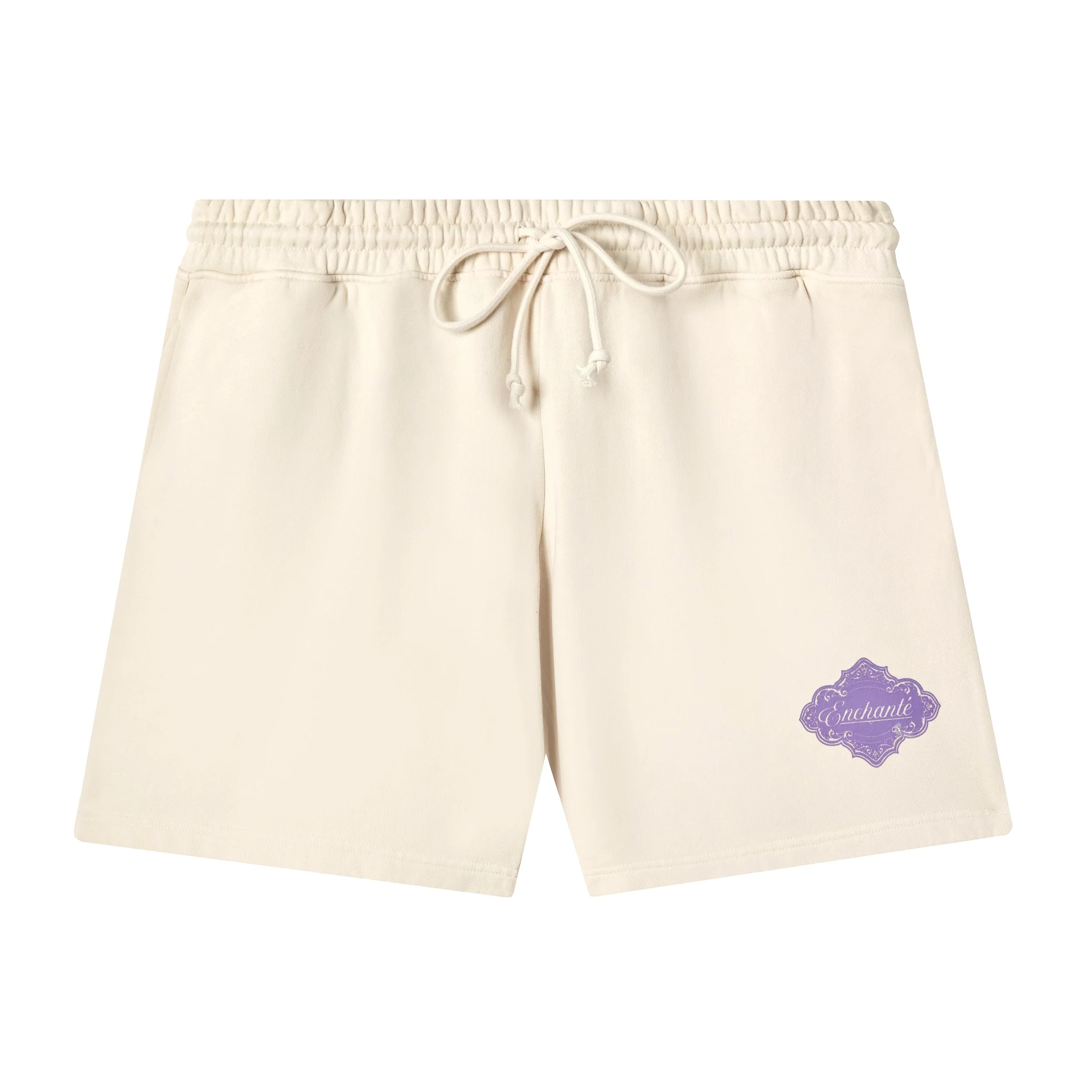 Monaco Crest Sweatshort | Creme