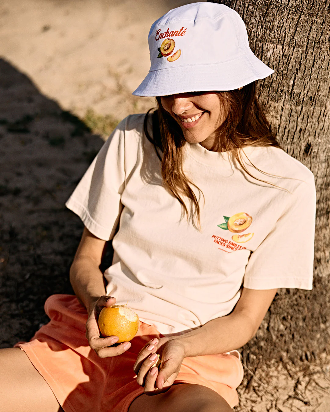 Peach & Lemon Reversible Bucket Hat - Image 3