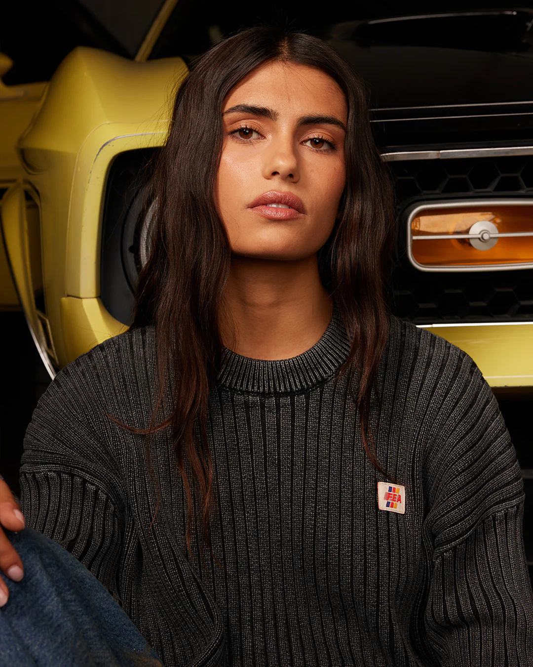 Garment Washed FEA Sweater - Image 3