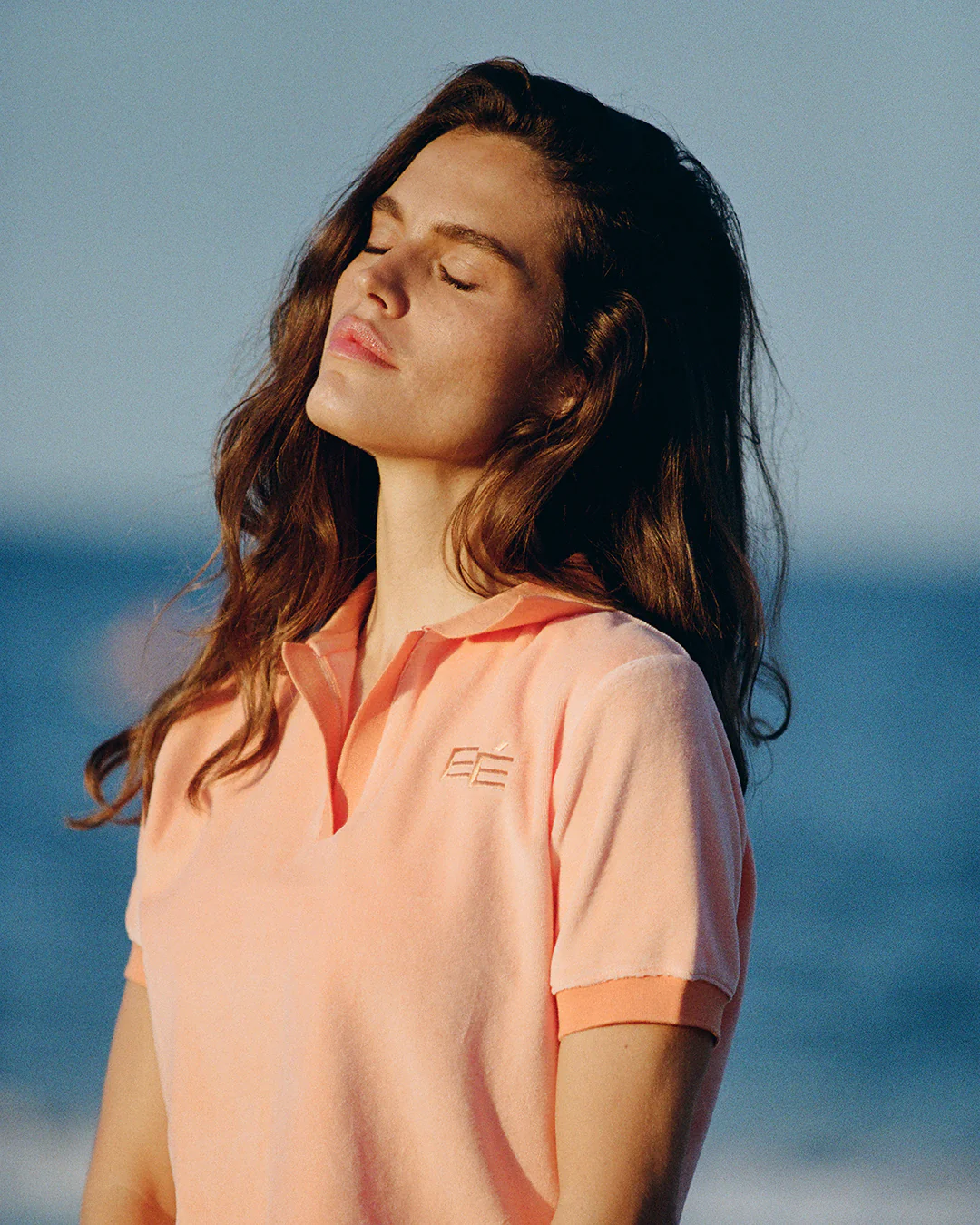 Women's Terry Polo | Peach - Image 4